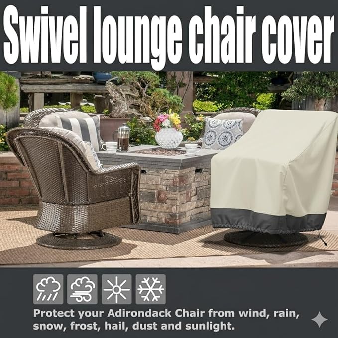 2 Pack Heavy Duty Patio Chair Covers