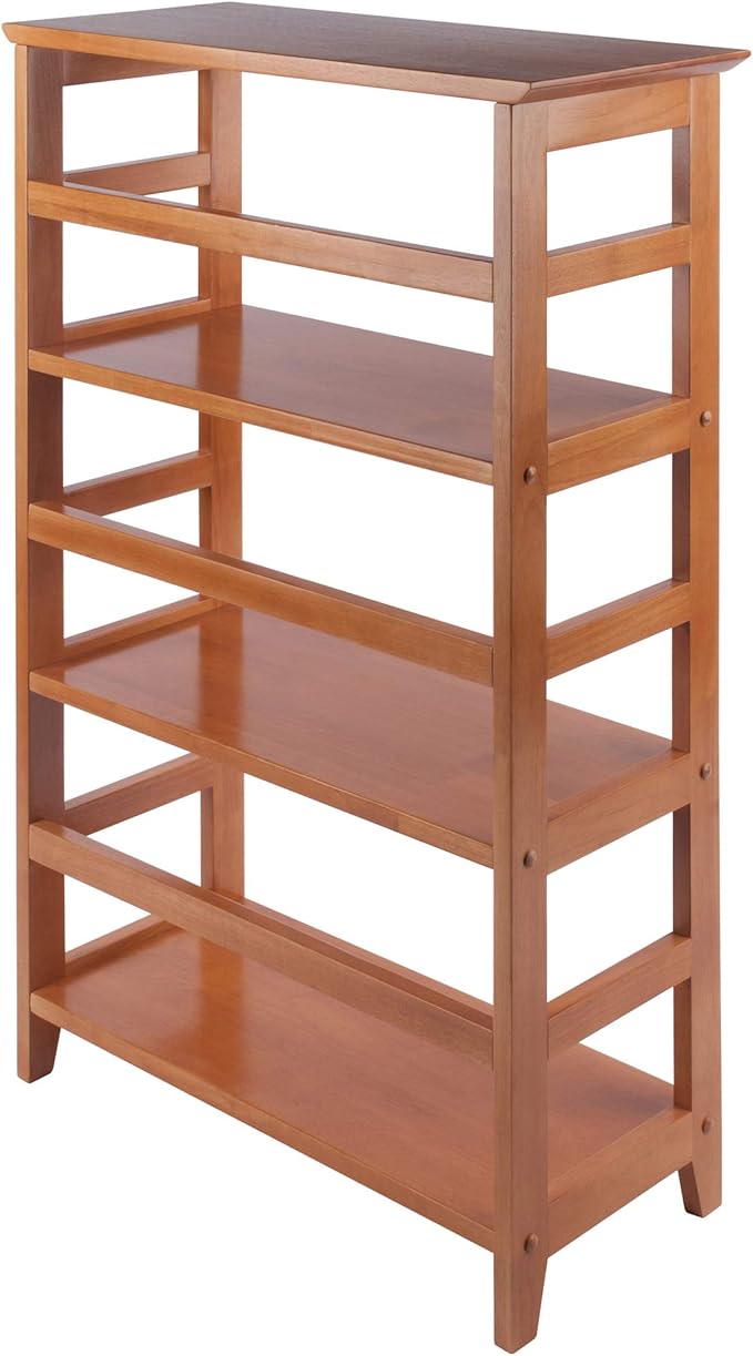 Winsome Studio 3-Tier Bookshelf, Classic Display Bookcase, Functional & Stylish
