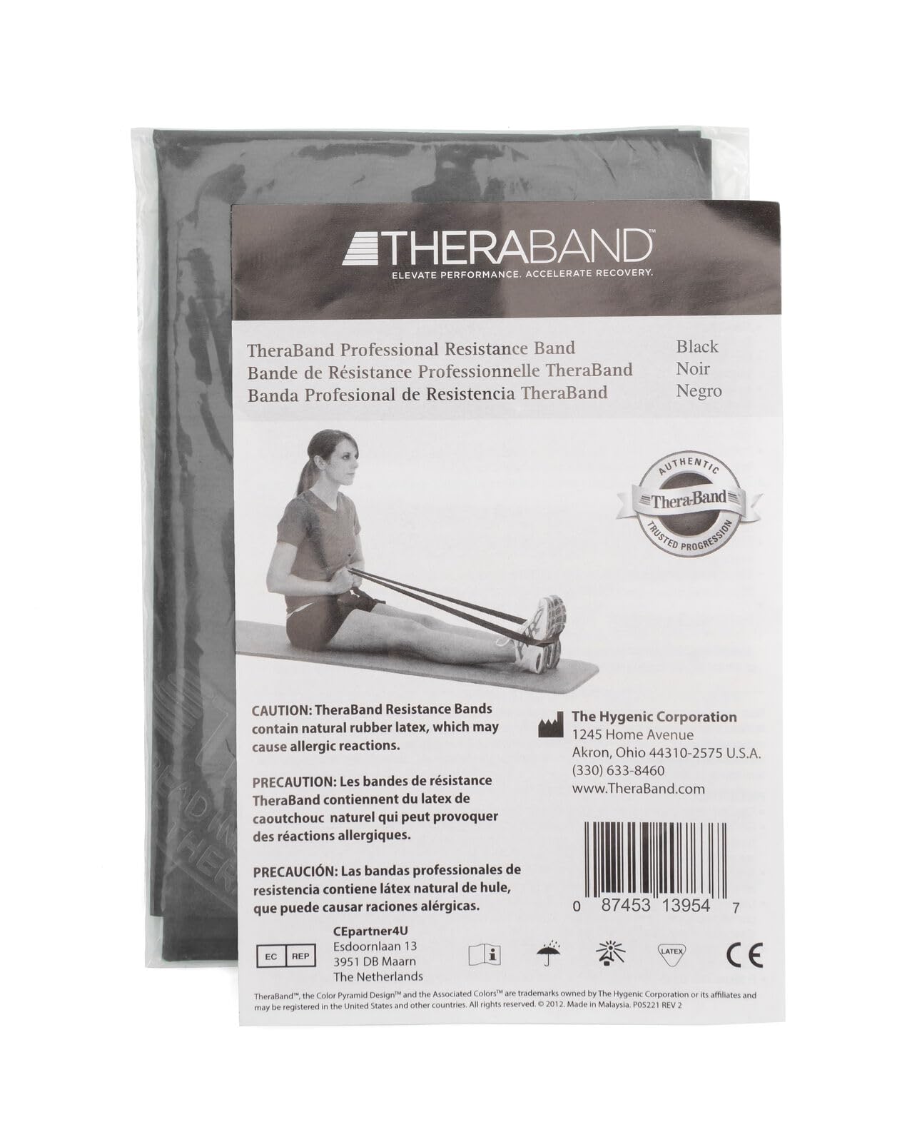 THERABAND Professional Latex Resistance Bands, Individual 6 Ft Elastic Band for Upper & Lower Body Exercise, Physical Therapy, Pilates, Home Workouts, 6 Foot, Blue, Extra Heavy, Level 5