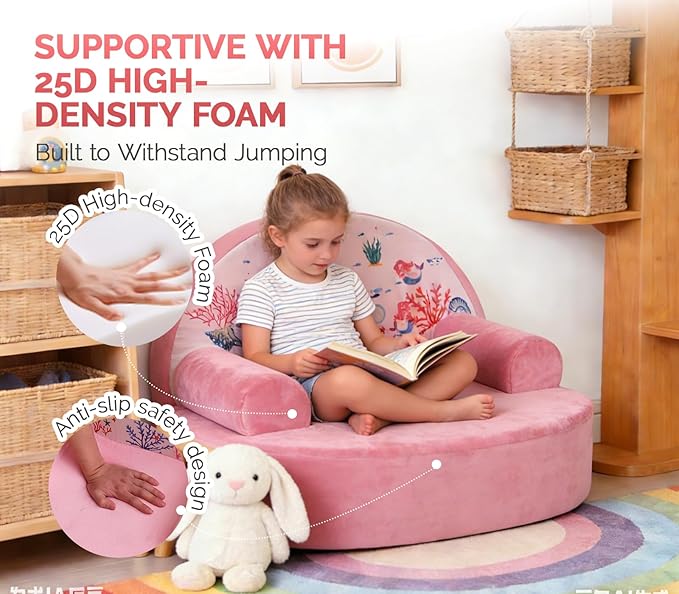 Snuggly Toddler Chair, Soft Kids Sofa
