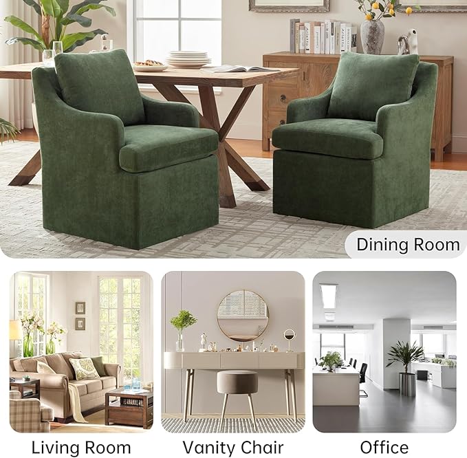 VKNOW Upholstered Dining Chairs Set of 4, Modern Kitchen Chairs Dinner Chairs