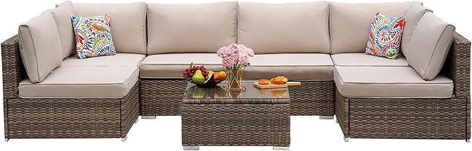 7 Pieces Patio Furniture Set