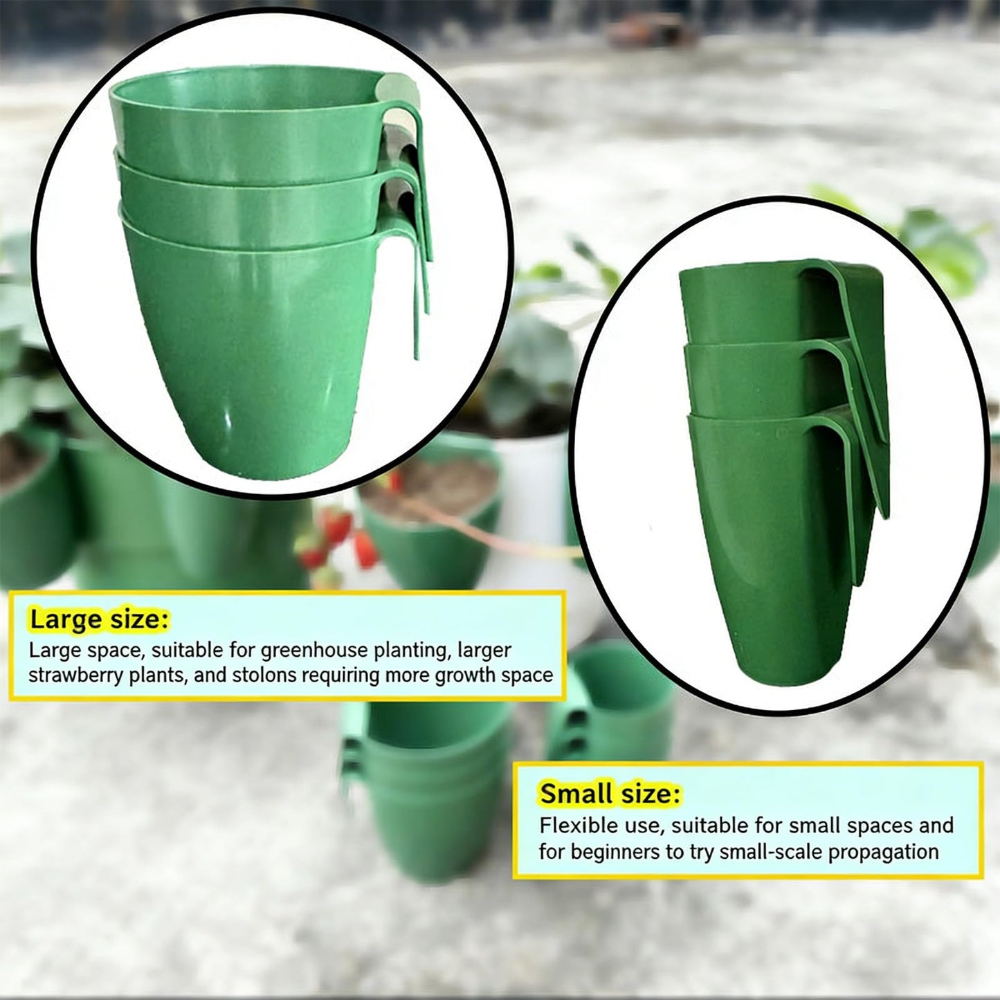 Kangnice Garden Trays Tool for Strawberry Runners Featuring Breathable Cups and Runner Forks to Enhancing Survival Rate and Growth Drainage Planting Cups