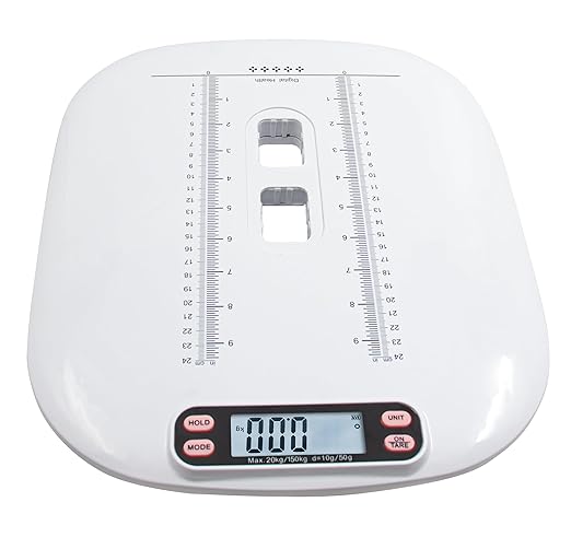 Digital Portable Pet Dog Cat Scale,Pet Scale,High-Precision Digital Scale,Electronic Baby Scale Digitalwith Height Markings,Multiple Weighing Modes, with switchable Units