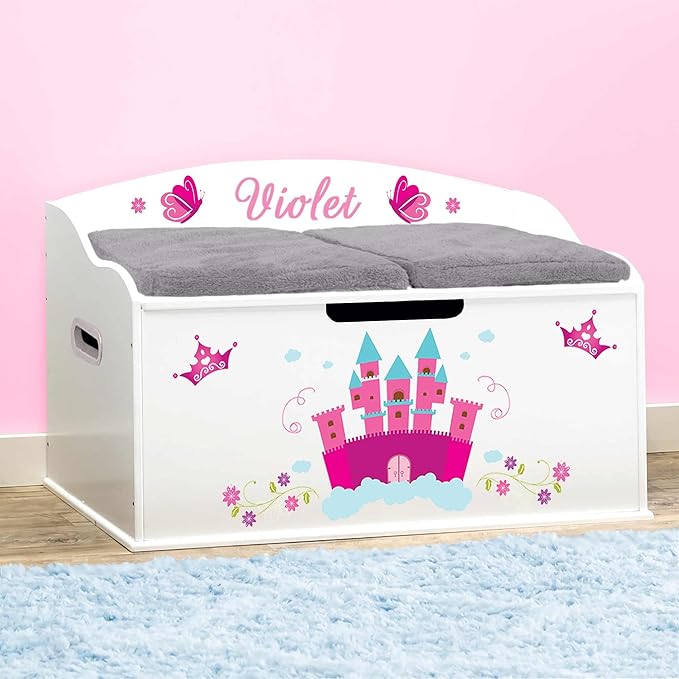 DIBSIES Personalized Creative Wonders Toy Box, 30 x 19.25 x 18 inches,