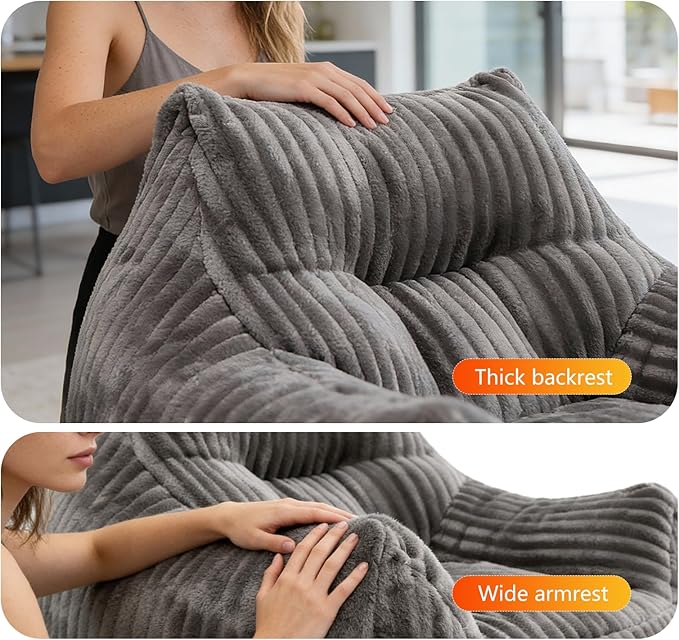 Bean Bag Chair for Adults, Oversized Memory Foam Bean Bag Chairs, Soft Corduroy