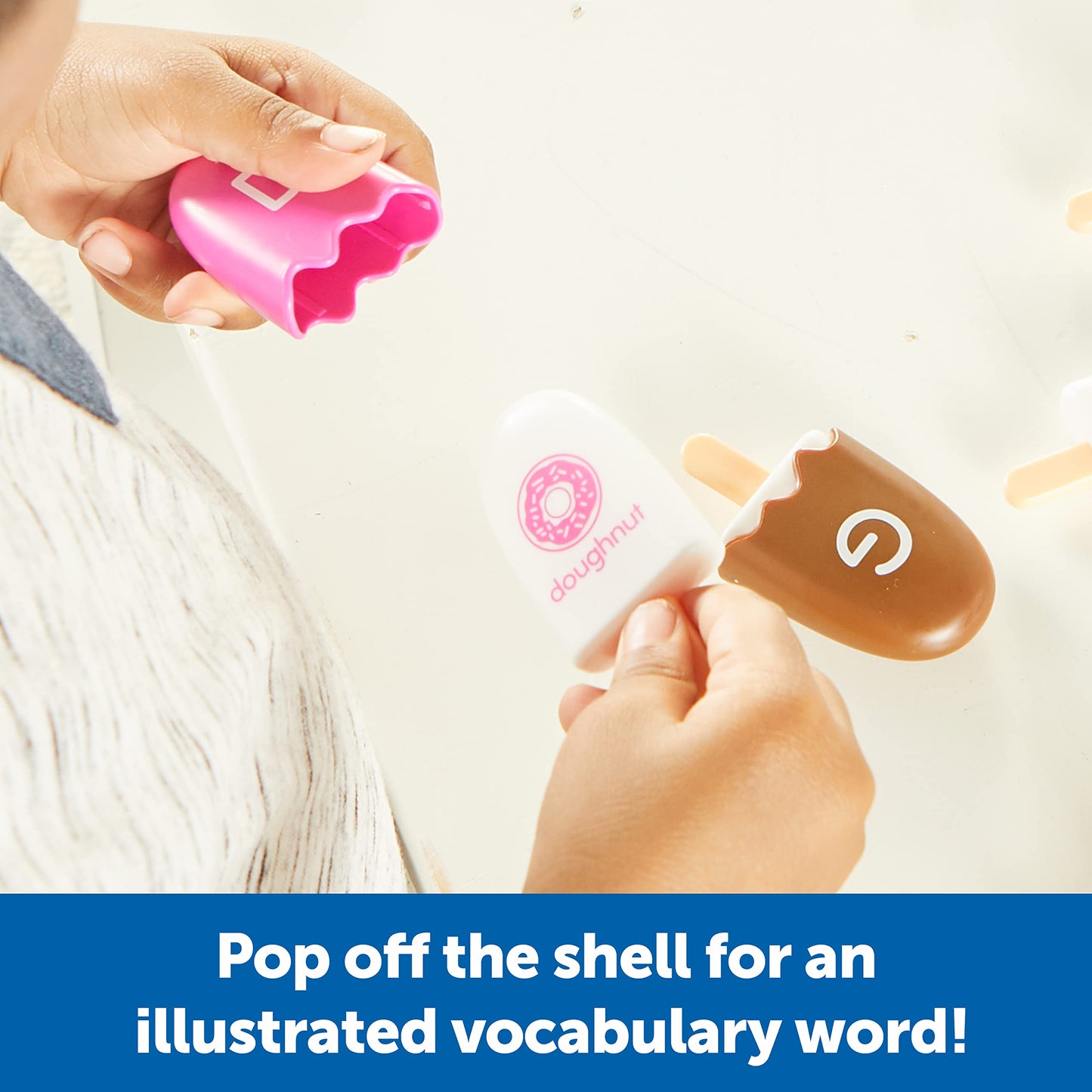 Learning Resources Mini ABC Pops – Alphabet Toys, ABC Puzzle, Phonics Games for Toddlers, Fine Motor Toys, Play Food Set, Preschool Activities, Sensory Bin Letters, Gifts for Kids