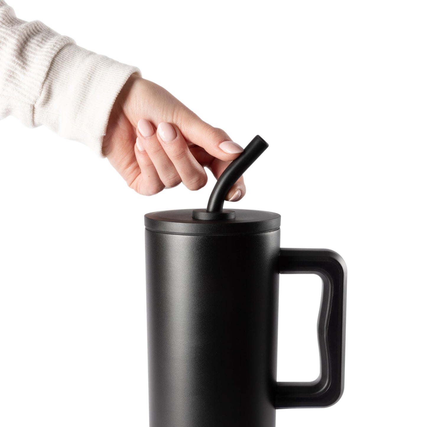 Simple Modern Halloween 40 oz Tumbler with Handle and Straw Lid | Leak-Proof Insulated Stainless Steel Water Bottle Travel Mug | Gifts for Women Men Him Her | Trek Signature | Cute Ghosts