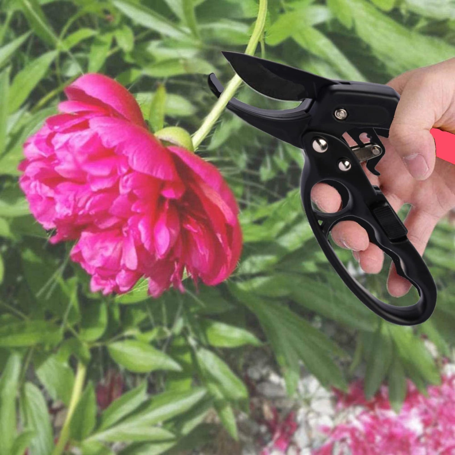 MEPEREZ Premium German-Made Pruning Shears – Ergonomic, Heavy-Duty Hand Pruners Designed for Precision Cutting of Plants; Ideal for Gardeners and Individuals with Arthritis or Reduced Hand Strength