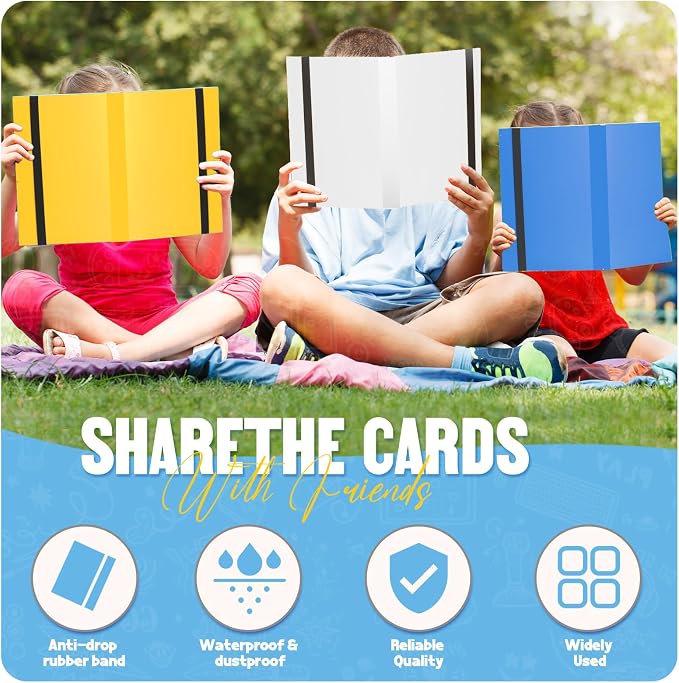 Card Binder 9-Pockets, Trading Card Binder, 20 Pages, 360 Card Capacity PU Collection Binder, Card Folder for MTG, TCG, Game Cards & Sports Cards(White)