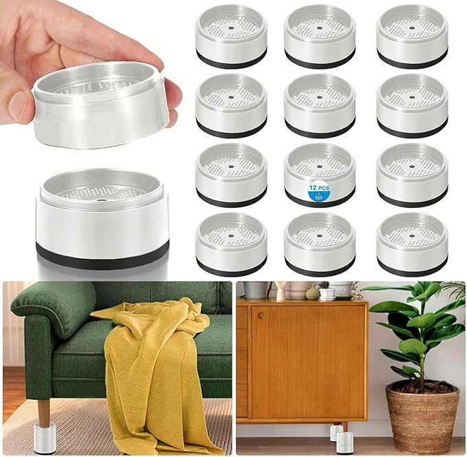 Bed Risers 1 inch, 2 inch, 3 inch, 4 inch Heavy Duty, Adjustable Furniture Riser