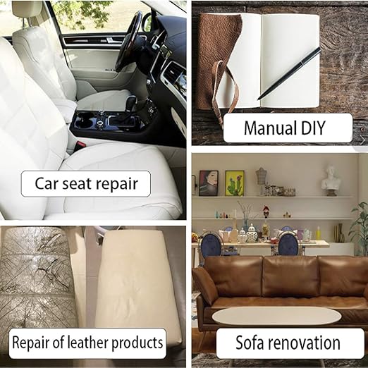 Leather Repair Tape Patch kit Retro Black Heavy Duty, 4x60 inch Self Adhesive