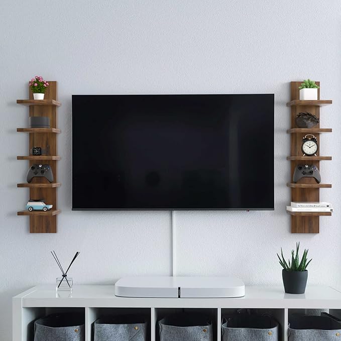 Homaterial 5 Tier Wall Shelf Unit, Decorative Wall Mount Vertical Shelving