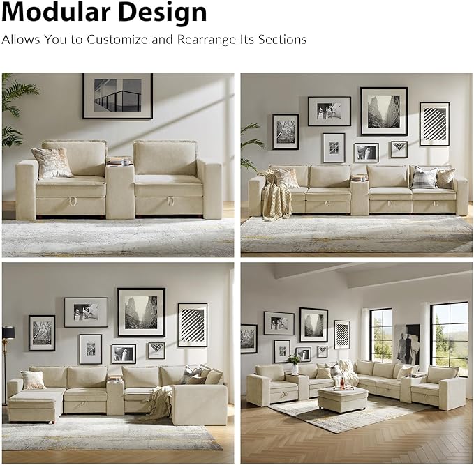 EcoHarbor Living Modular Sofa Center Console