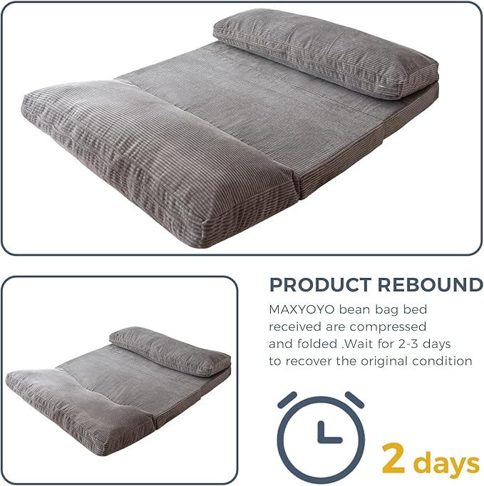 MAXYOYO Folding Sofa Bed, Floor Sofa Convertible Sleeper Chair