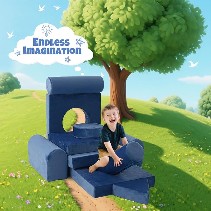Modular Kids Play Sofa Multifunctional Kids Sofa Convertible Foam Floor Mat