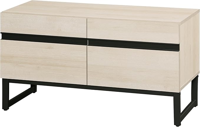 WAMPAT Modern TV Stand for 26-40 Inch TVs, Wood Entertainment Center