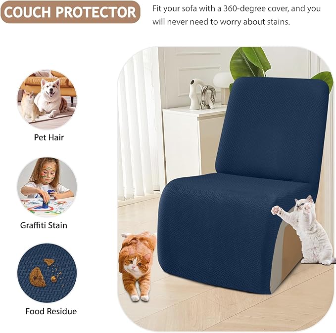 ALIECOM 100% Waterproof Recliner Sectional Couch Covers L Shape Stretch Corner