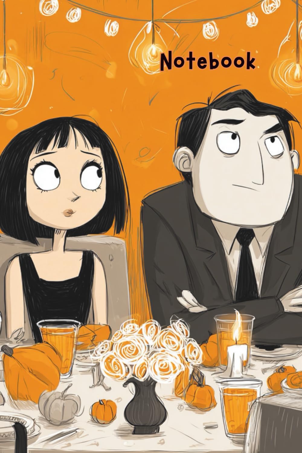 Pumpkin Dinner Notebook – Cute & Spooky Halloween Journal: 120 Lined Pages | Whimsical Cartoon Cover | Perfect for Writing, Journaling, or Halloween Notes