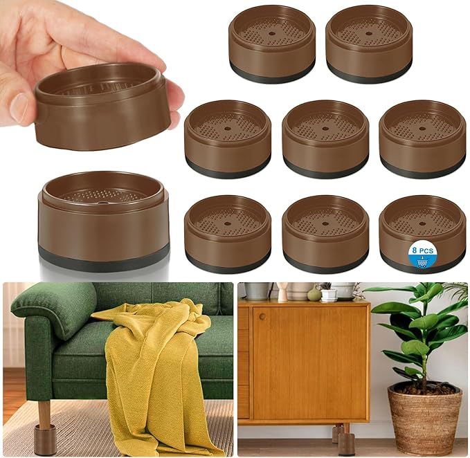 Bed Risers 1 inch, 2 inch, 3 inch, 4 inch Heavy Duty, Adjustable Furniture Riser