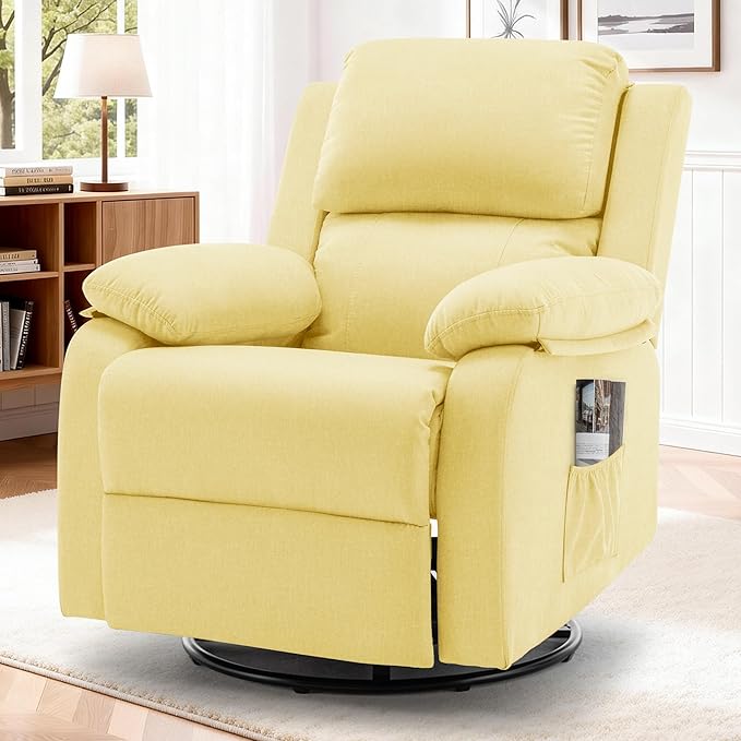 Korser Recliner Chair, 360 Swivel Rocker Chair
