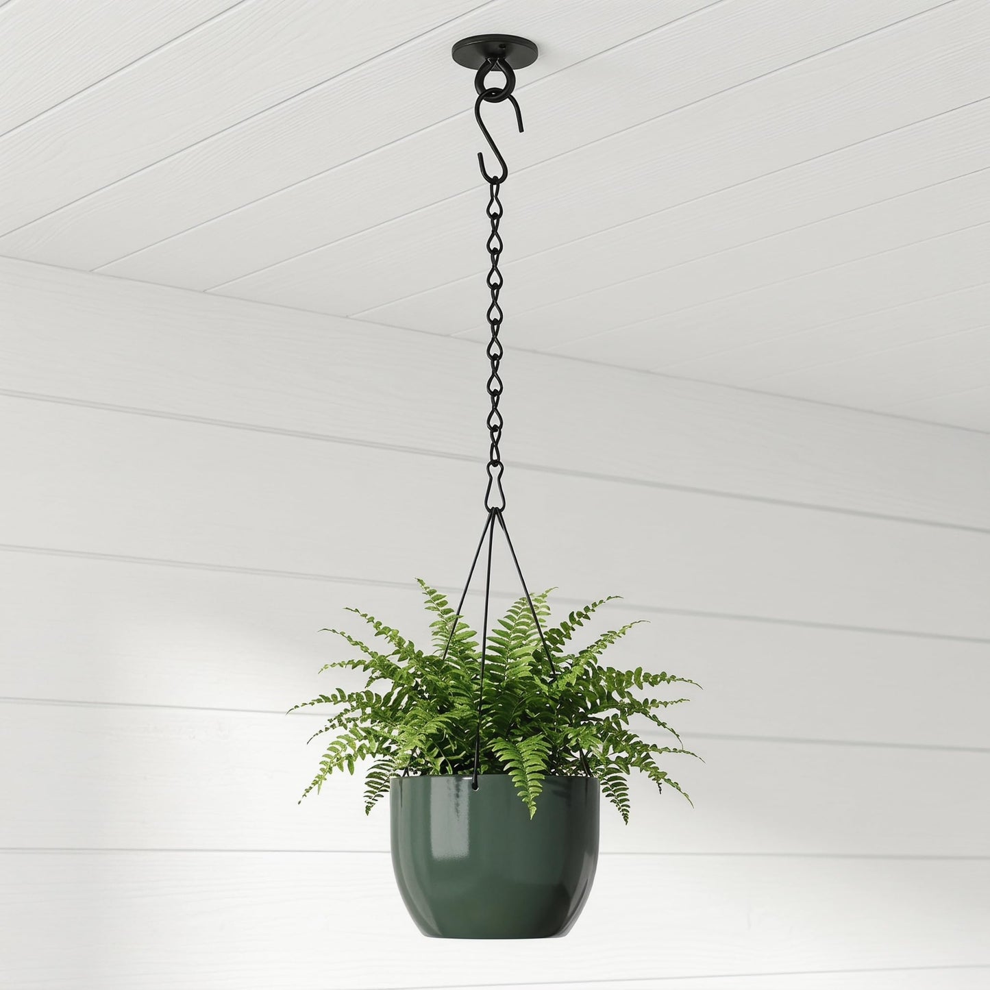 Suwimut 157 Inch Hanging Chains, Black Metal Hanging Basket Chain with 30 S Hooks and 30 Clips for Bird Feeders, Billboards, Planters, Wind Chimes, Lanterns, Grow Lights, Ornaments, Outdoor/Indoor Use