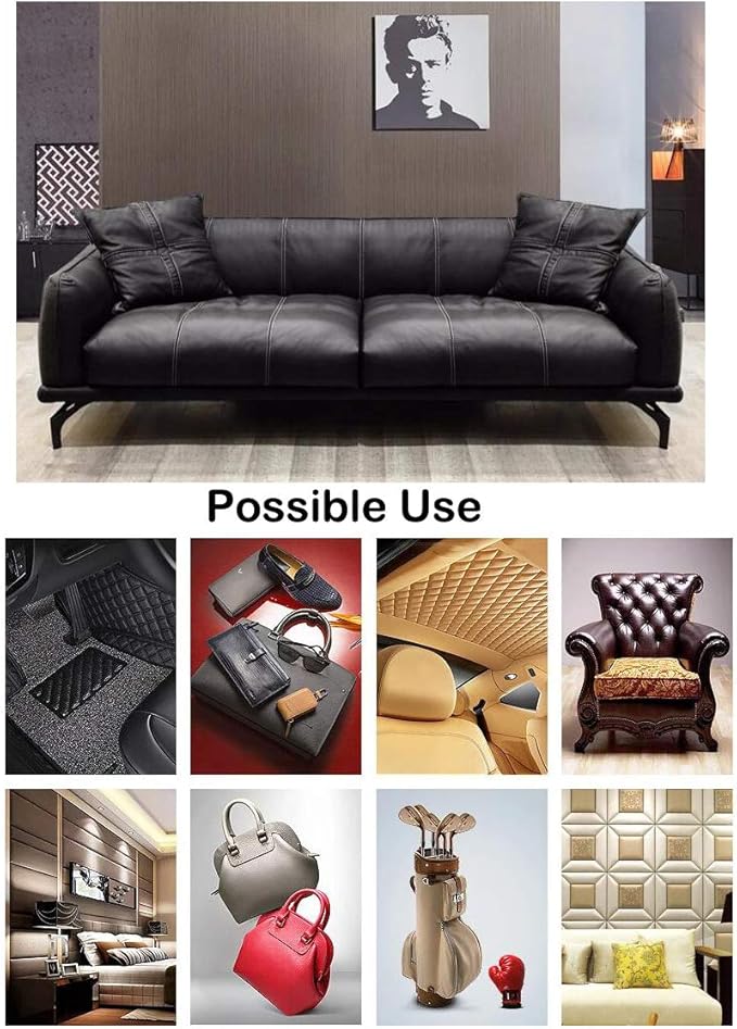 Wento Thick Faux Leather Fabric Soft Skin Grain PU Leather