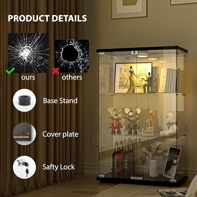 FANYUSHOW Glass Display Cabinet
