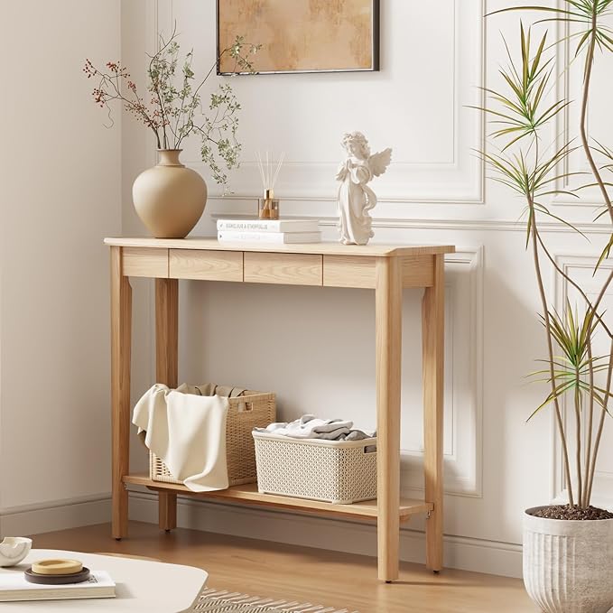 AQIMUELE Wood Console Table