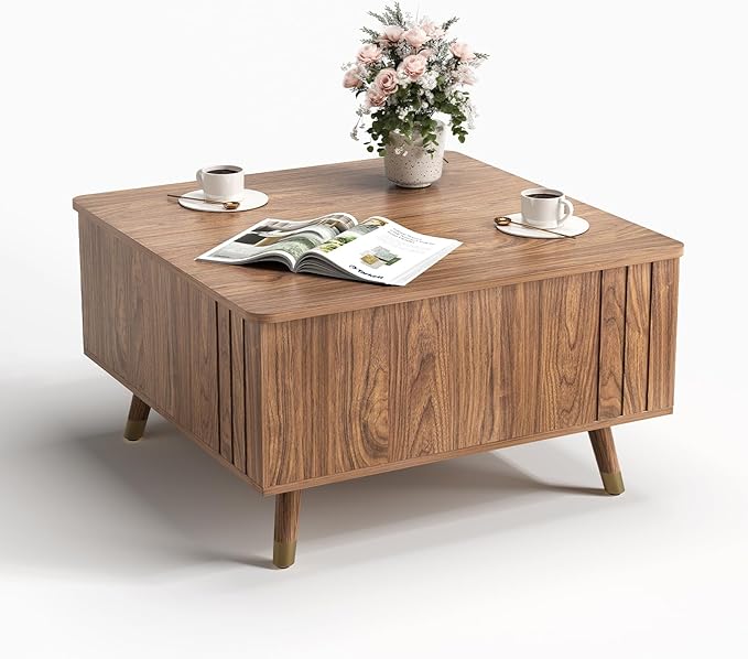JOINICE 32" Square Lift Top Coffee Table