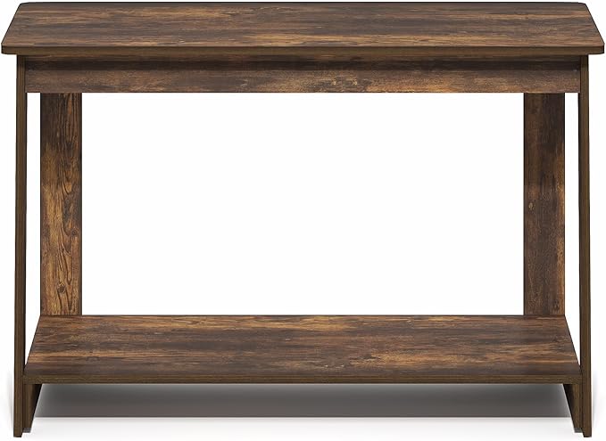Furinno Beginning TV Stand, 2-Tier Rectangular Entertainment Center