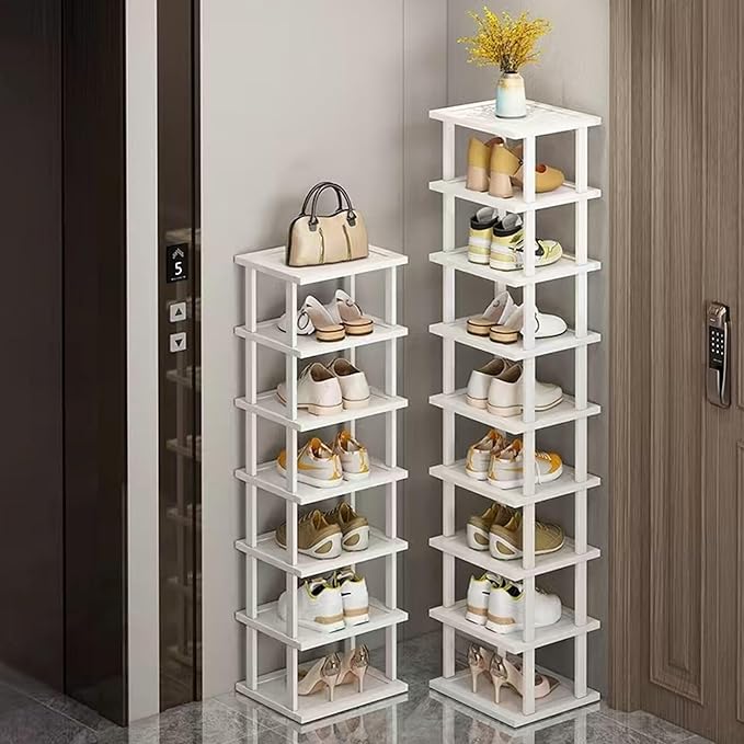 SAN HE 7-Tier Modern Bamboo Shoe Rack