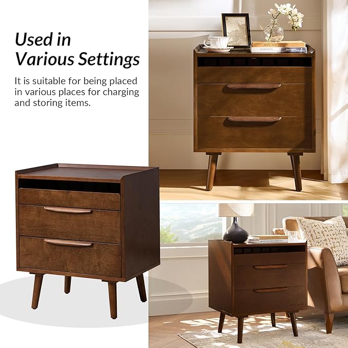 HULALA HOME 2 Drawer End Table