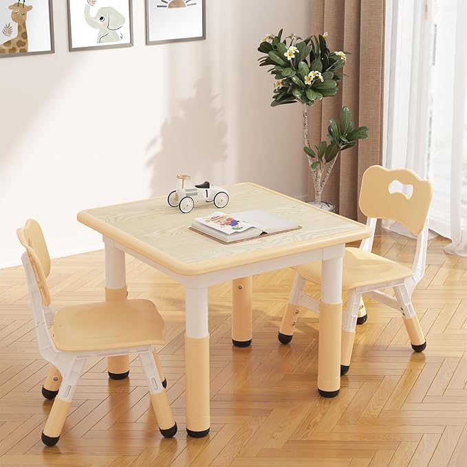 GAOMON Kids Table and 2 Chairs Set