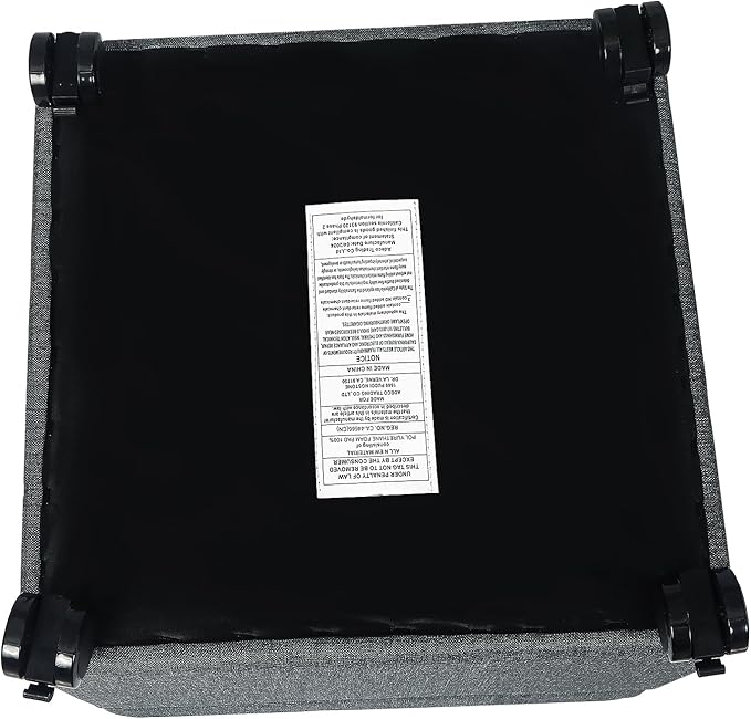 Adeco 17.5" Square Fabric Ottoman
