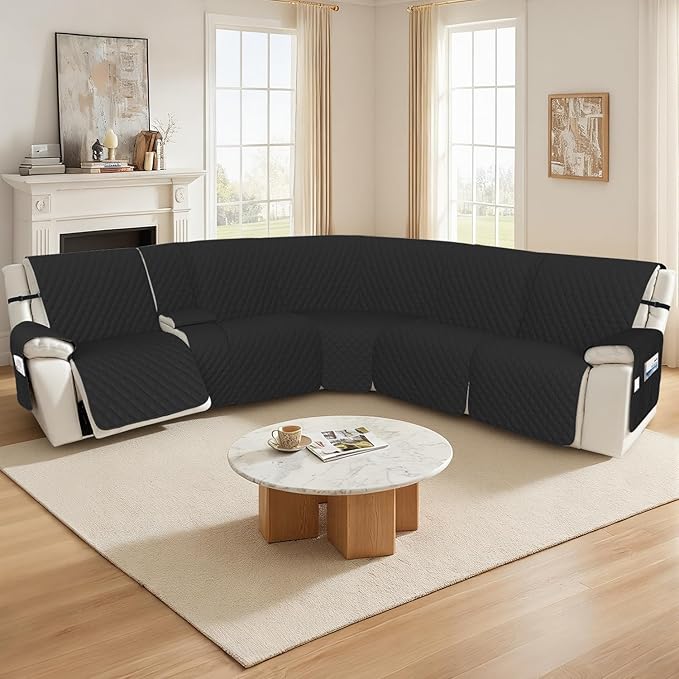 Arfntevss Recliner Sectional Couch Covers 1OO% Waterproof L Shape Sofa Cover