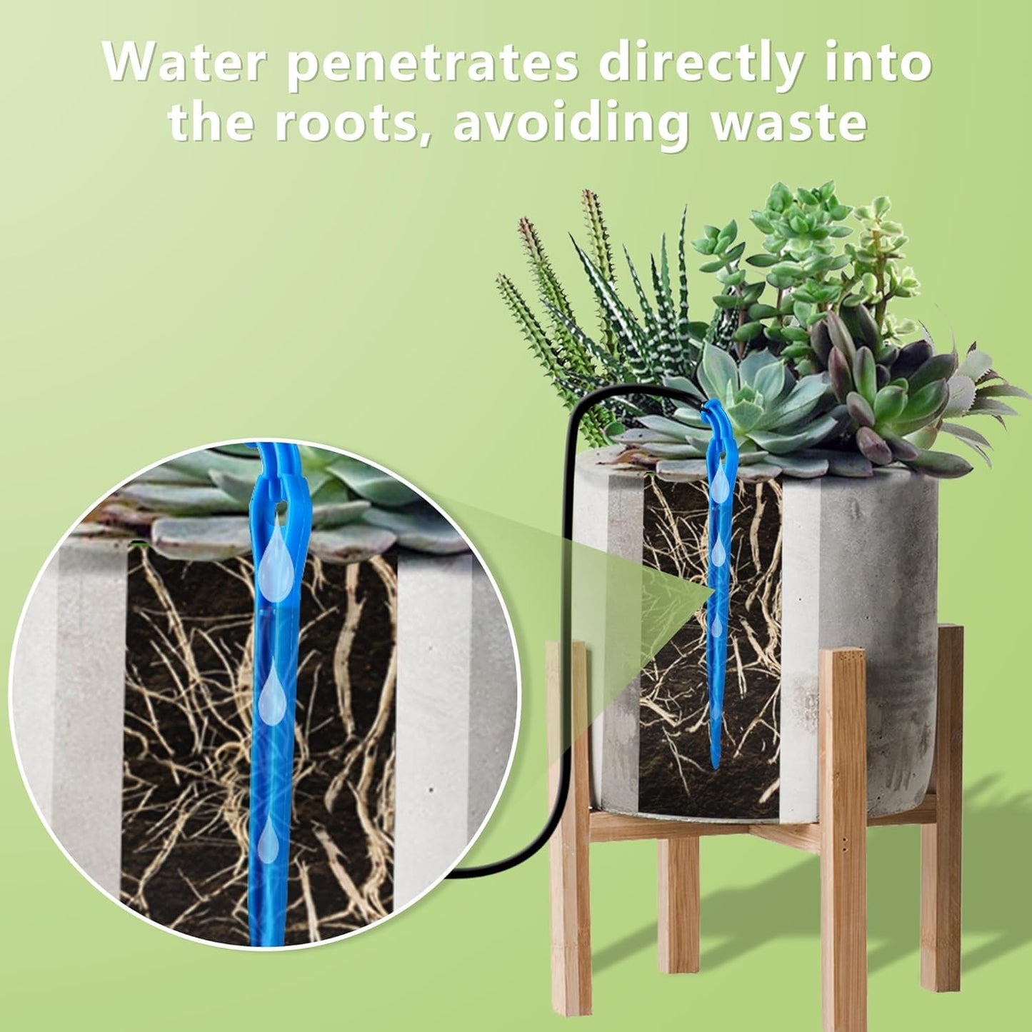 Automatic Drip Irrigation Kit,Indoor Automatic Watering System for Plants,Self Watering System for 15 Potted Plants,Automatic Drip Irrigation Kit Programmable Water Timer