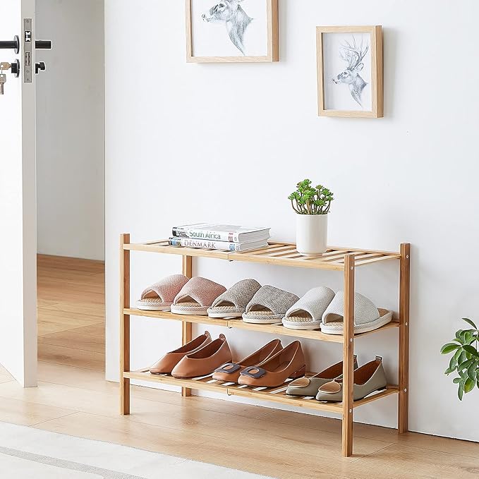 viewcare 6-Tier Bamboo Shoe Rack