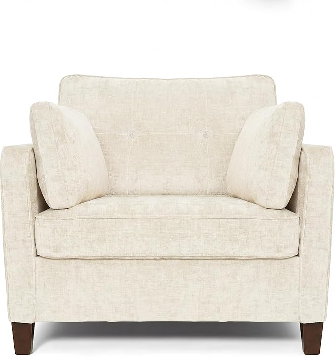 Luxury Oversized Accent Chair, 40.9" Upholstered Piping Single Armchairs