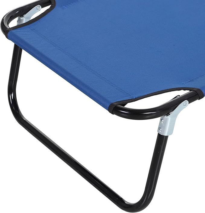 Outsunny Folding Chaise Lounge Pool Chairs, Outdoor Sun Tanning Chairs