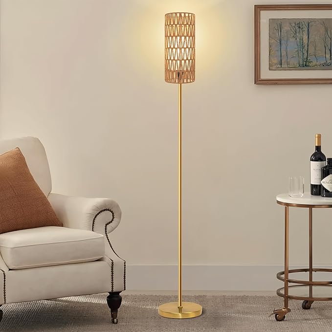 Ruiever Floor Lamp for Living Room, Farmhouse Floor lamp, Modern Standing lamp
