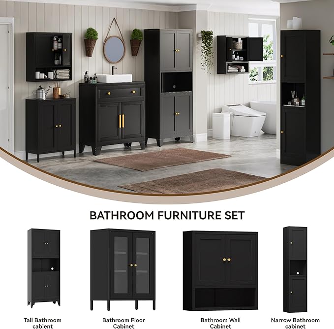YAUWOH 69" Tall Metal Pantry Cabinet