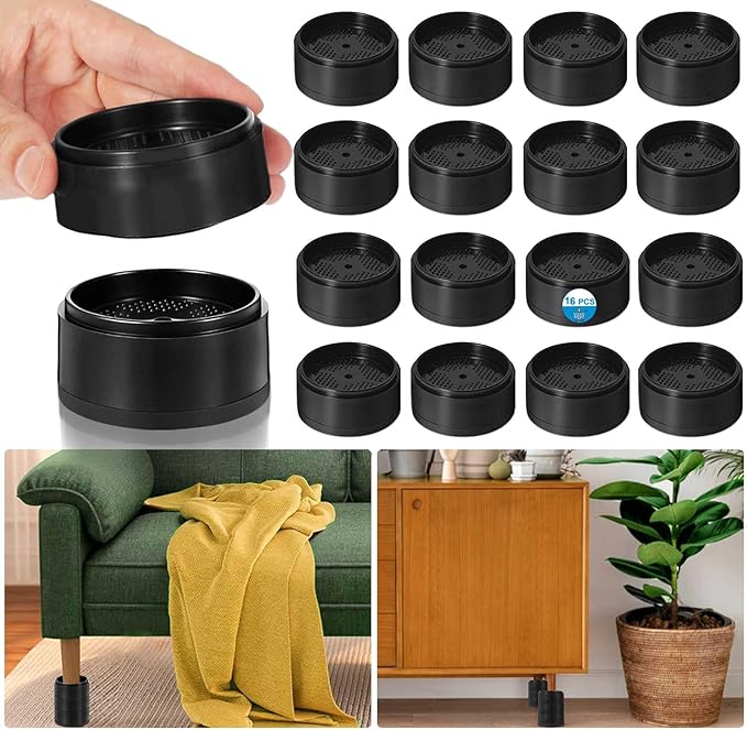 Bed Risers 1 inch, 2 inch, 3 inch, 4 inch Heavy Duty, Adjustable Furniture Riser