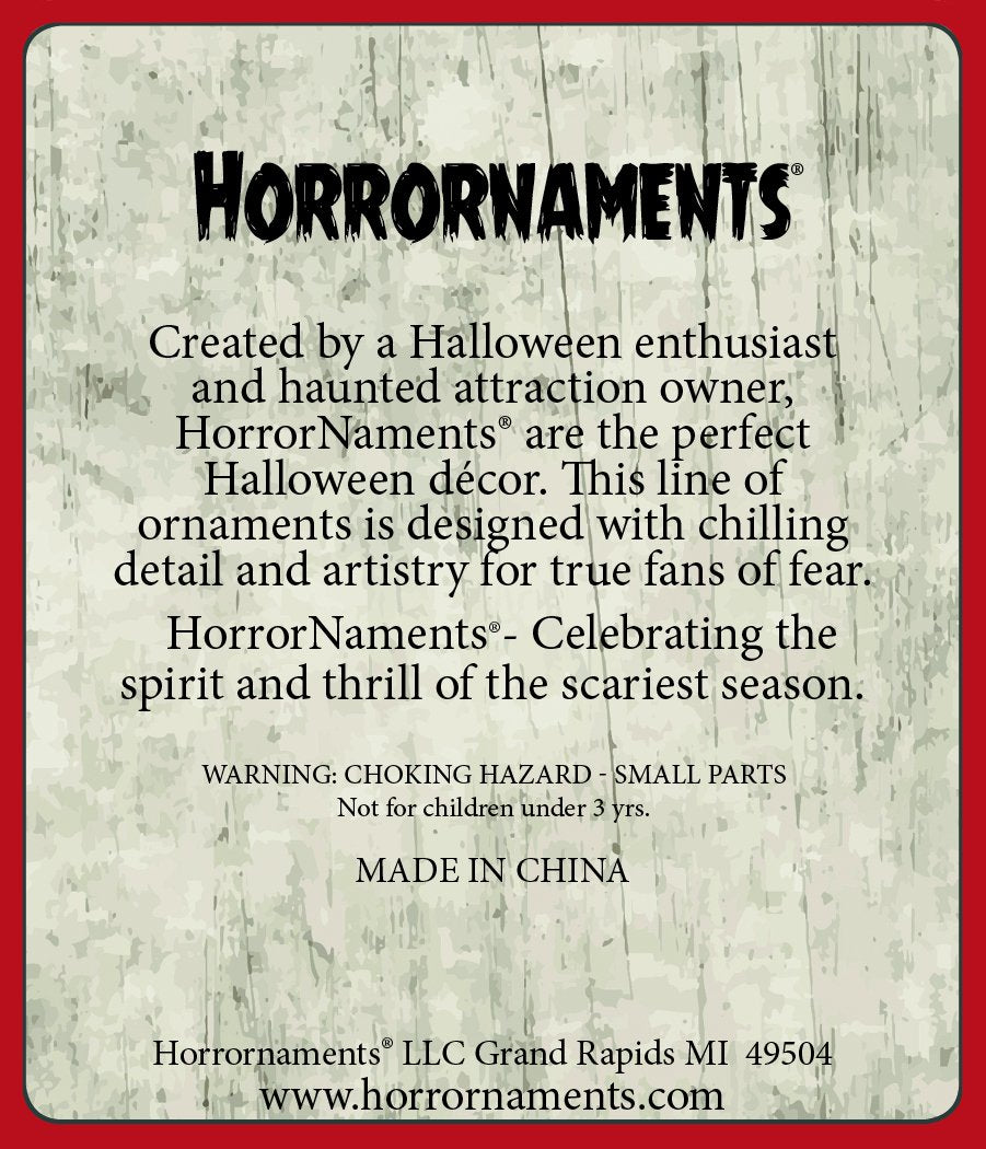 Jack-O-Lantern Ornament - Scary Prop and Decoration for Halloween, Christmas, Parties and Events - Series 1 - by HorrorNaments