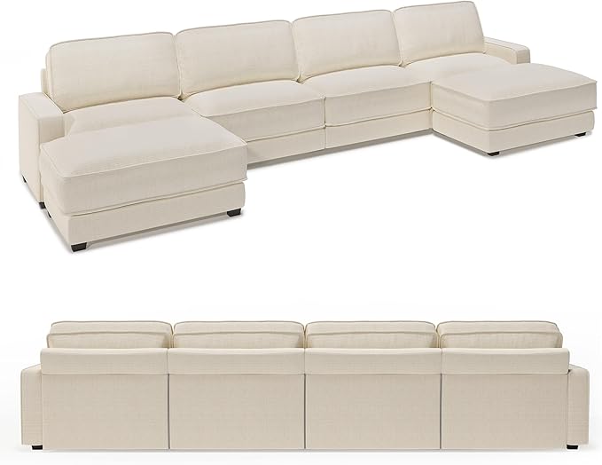 Vipbear 160" Oversized Modular Sectional Sofa, U Shaped Couch Set