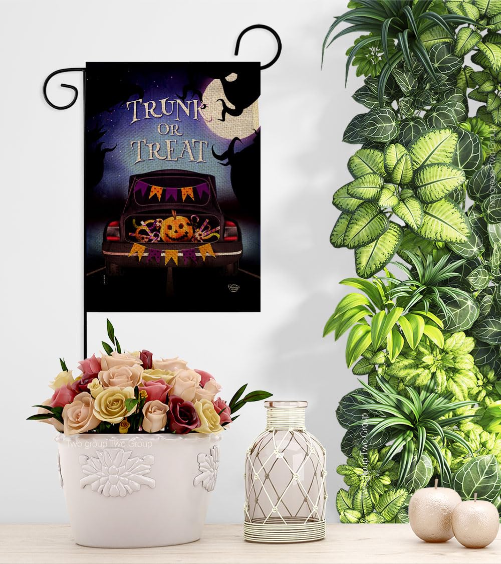 Ornament Collection Halloween 2 Pcs Banner Room Wall Art Flag Patio Lawn Garden Outdoor Indoor Tapestry Yard Grave Cemetery Signs Trunk Or Treat Front Porch Decor, Fall Gifts Made in USA