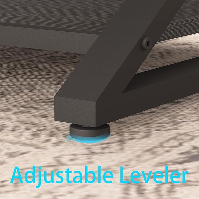 HSH Black Modern Minimalist Metal Wood Living Room Table