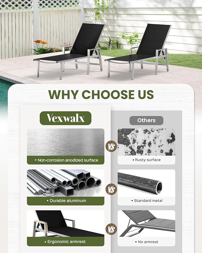 Patio Chaise Lounge Chair Outdoor