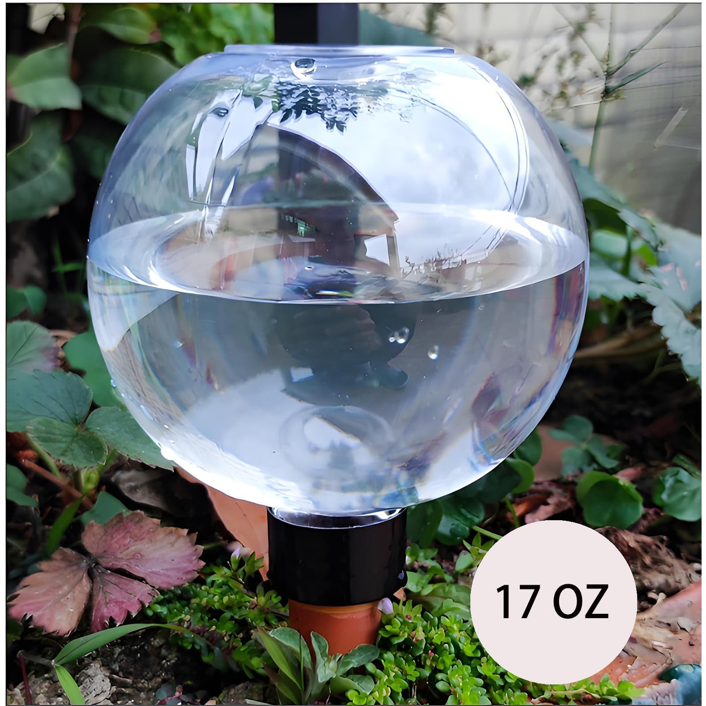 2pcsPlant Watering Glass Ball - Indoor Ceramic Automatic Waterer, Suitable for Gardens/Offices | Fashionable Design of Automatic Watering Device | Designed for Busy Office Workers//Plant Enthusiasts