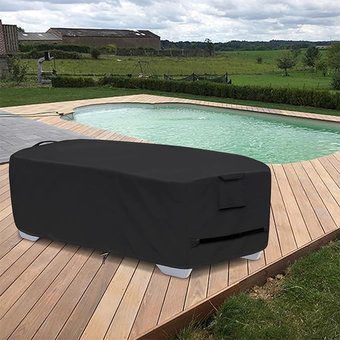 Outdoor Lounge Chair Covers for 4-6 Stackable Patio Chaise Lounge Chairs